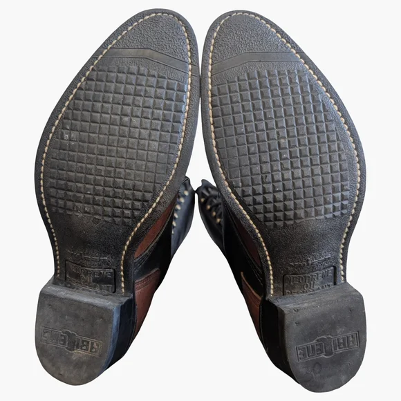 Vintage Lace-Up Western Roper Cowboy Boots | Two-Tone Made In USA | Size 7.5 - Picture 6 of 8